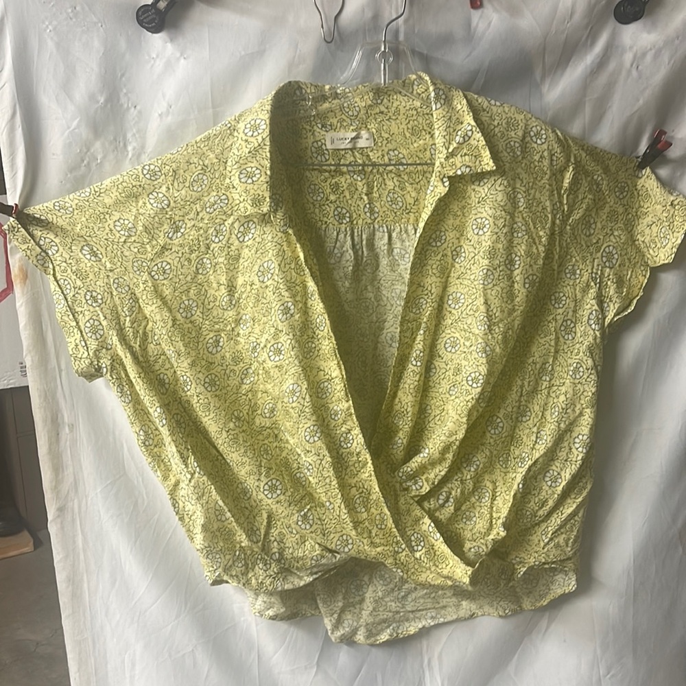 Lucky Brand Blouse Shirt sz XXL